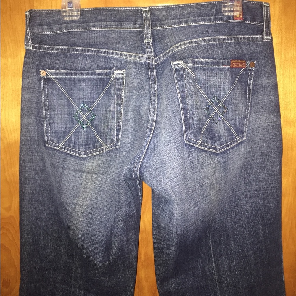 Women’s 7 for all mankind jeans with bling size 30